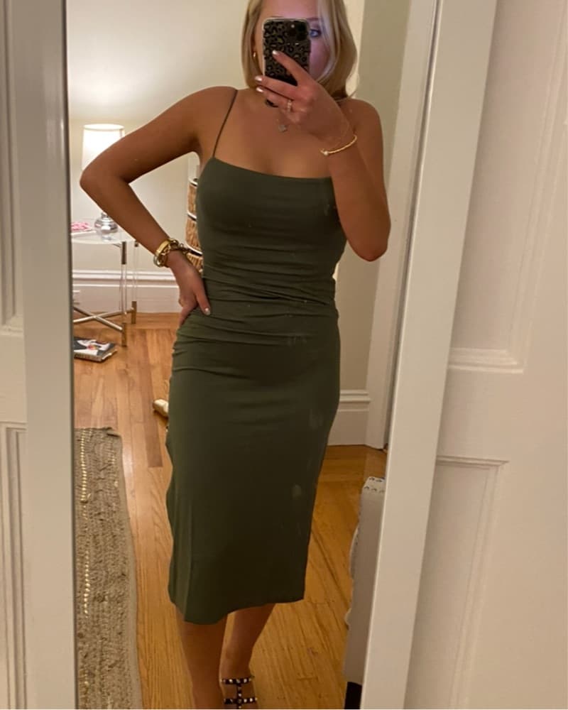 Enza Costa X revolve Green Midi Dress  - Image 3