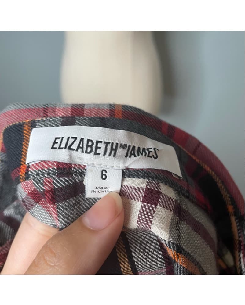 Elizabeth + James Beau Plaid Shirtdress - Image 5