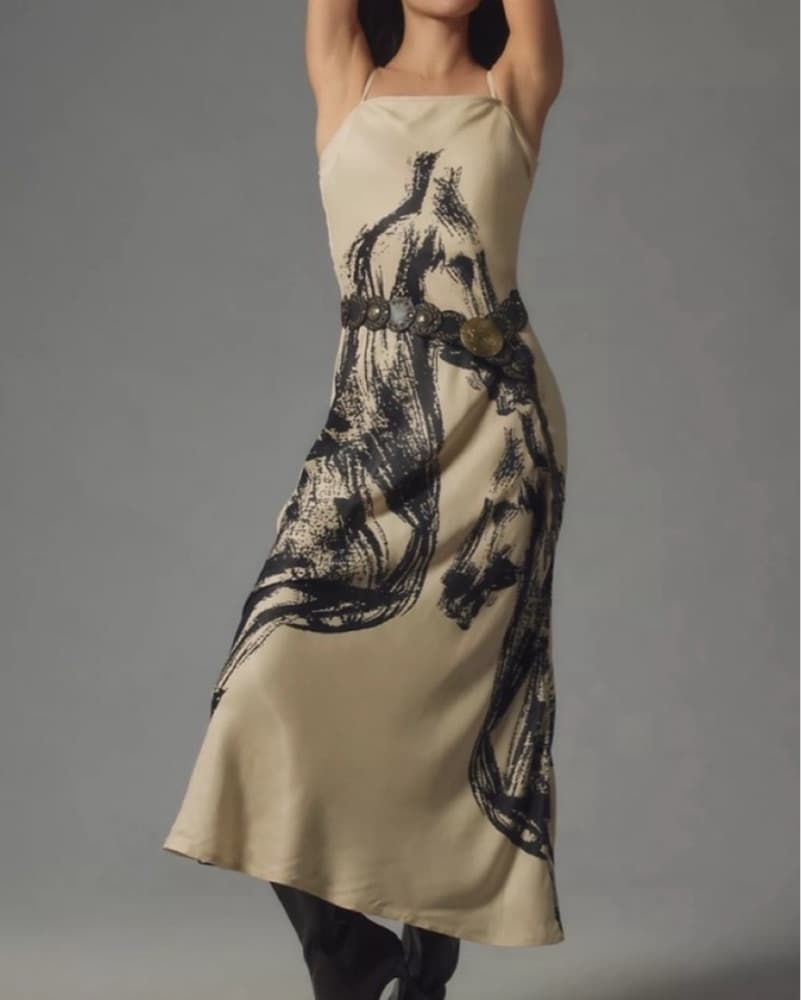 Anthropologie Horse Slip Dress - Image 1