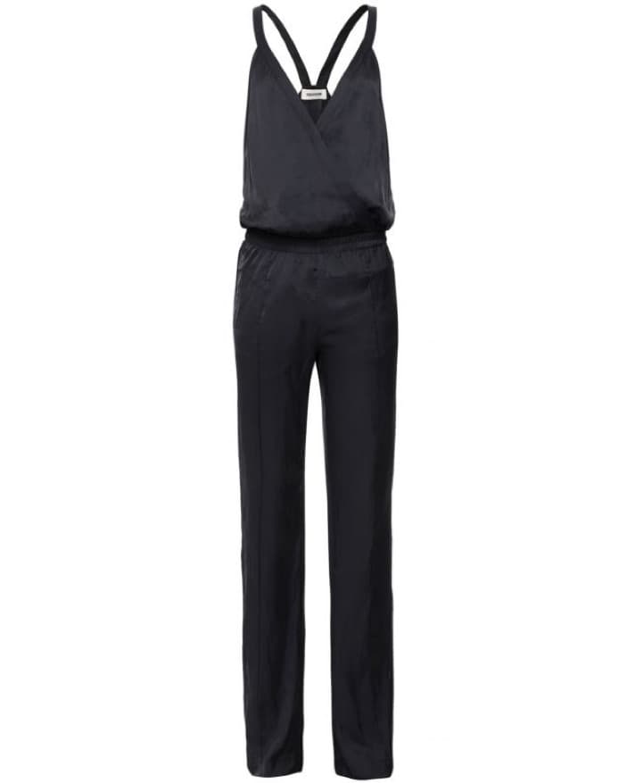 Zadig & Voltaire Black Satin Jumpsuit - Image 3