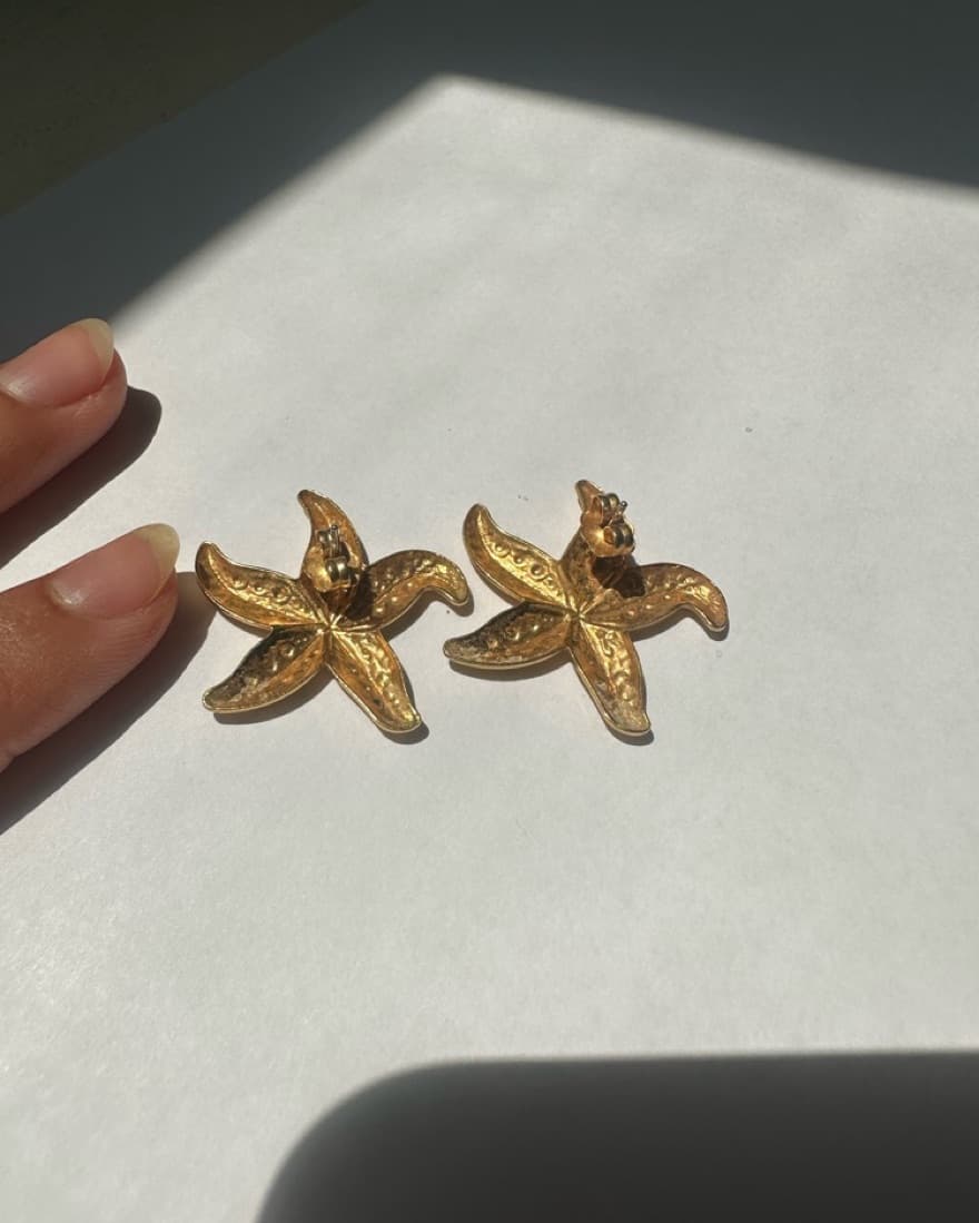 Vintage Starfish Earrings  - Image 3