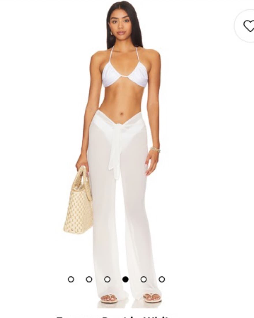 Sheer White Cover Up Pants - Image 1