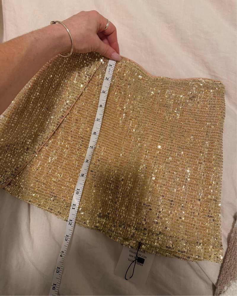 Lovers & Friends Selma Gold Skirt - Image 5