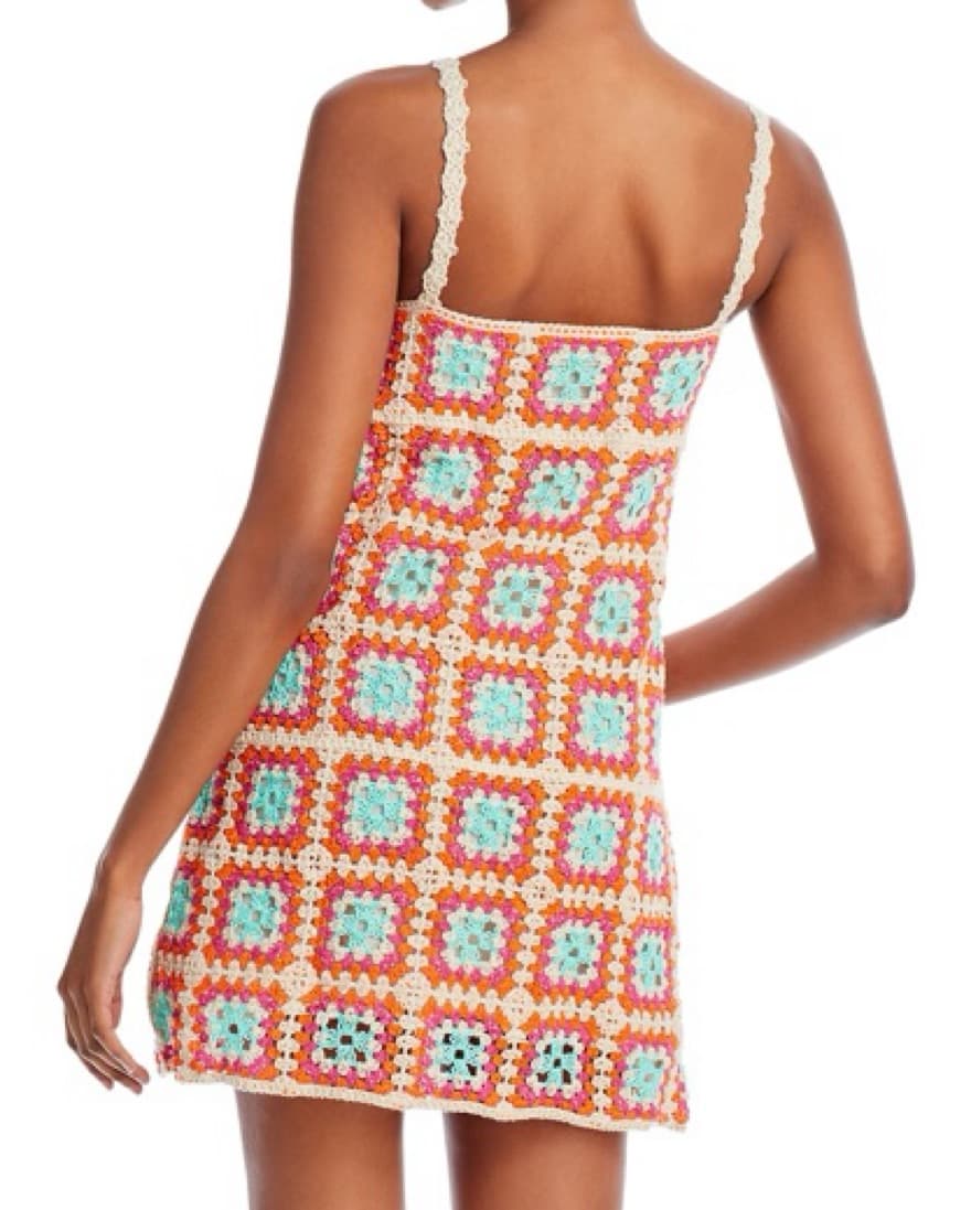 Aqua Crochet Dress - Image 2