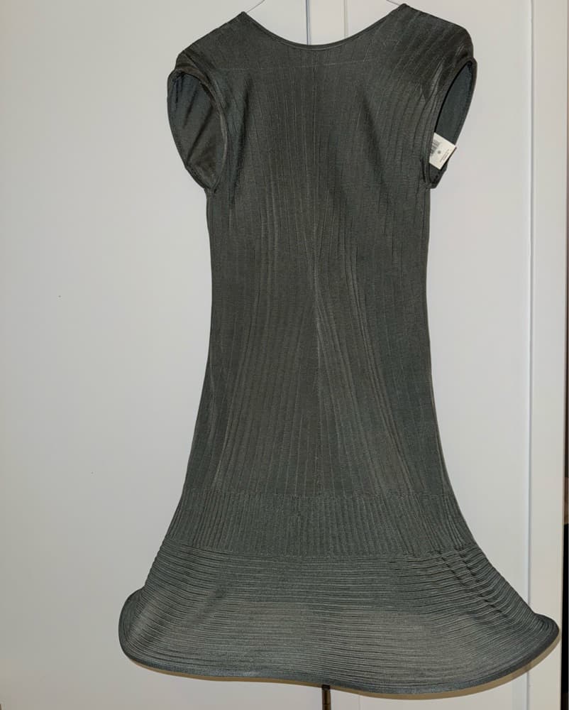 Tory Burch Wire Hem Rib Knit Mini Olive - Image 3
