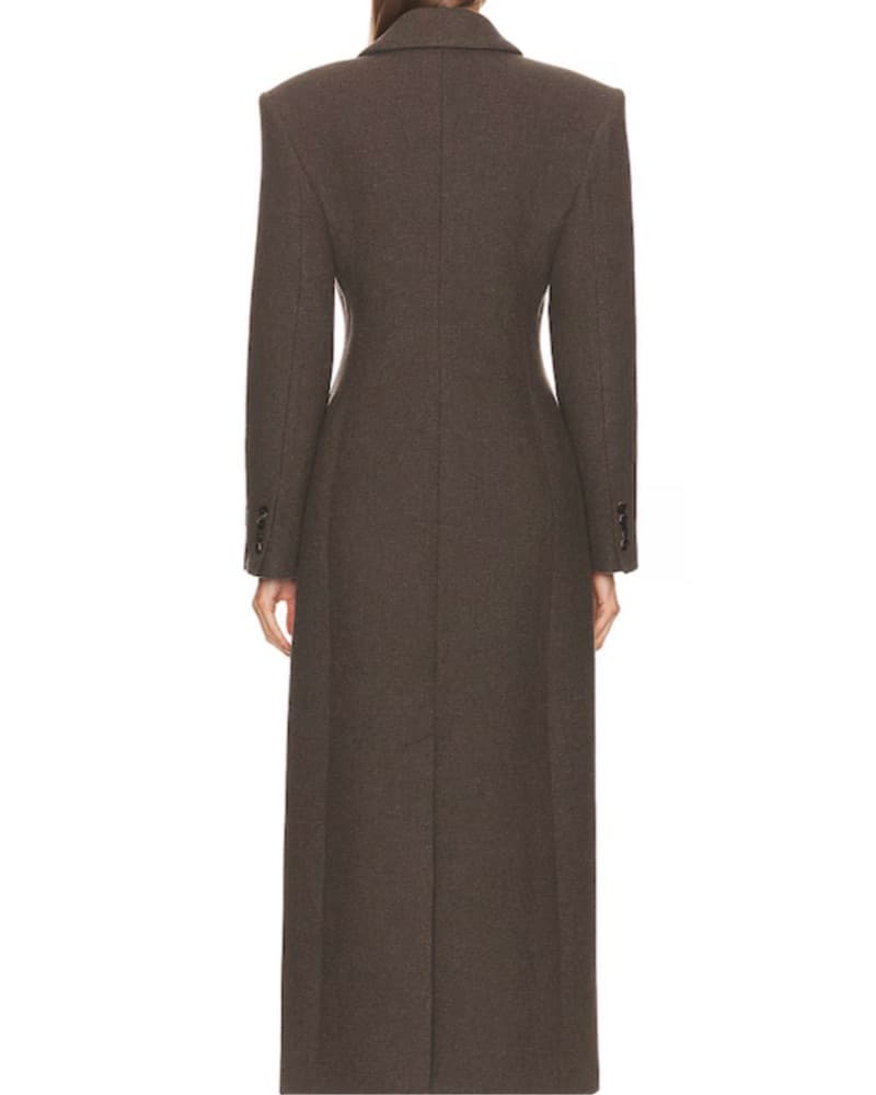 Eaves Fitted Wool Coat  - Image 2