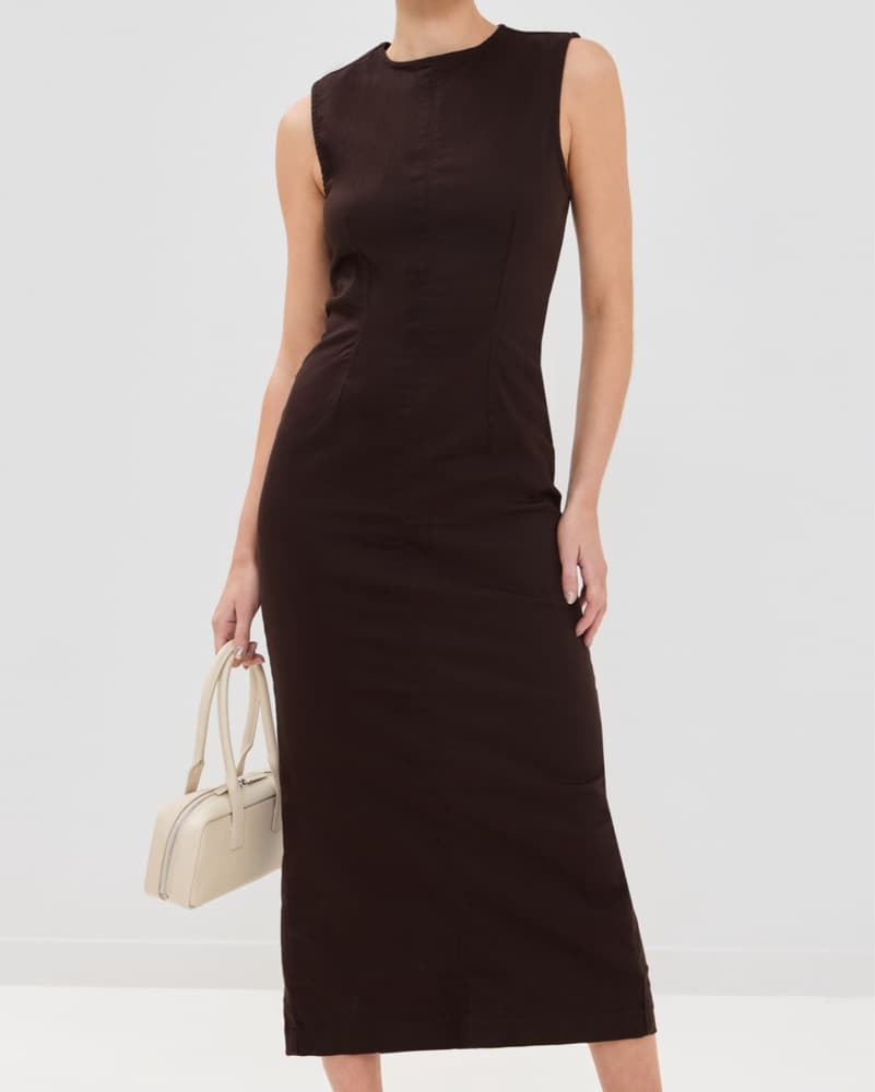 Reformation Kendi Denim Midi Dress - Image 5