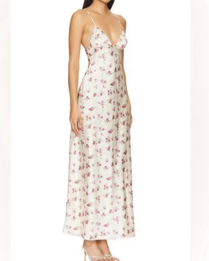 Romantic Floral Maxi Dress - Image 3