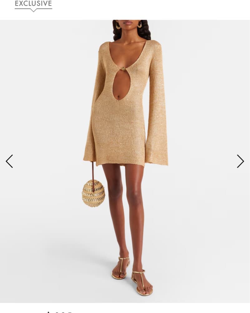 $385 Stunning Gold Bananahot Dress  - Image 2