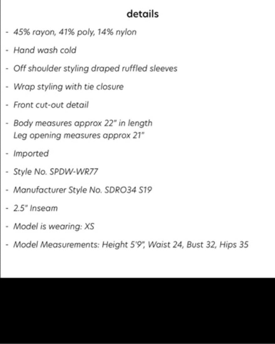 NWT Wrap Tie Romper - Image 5