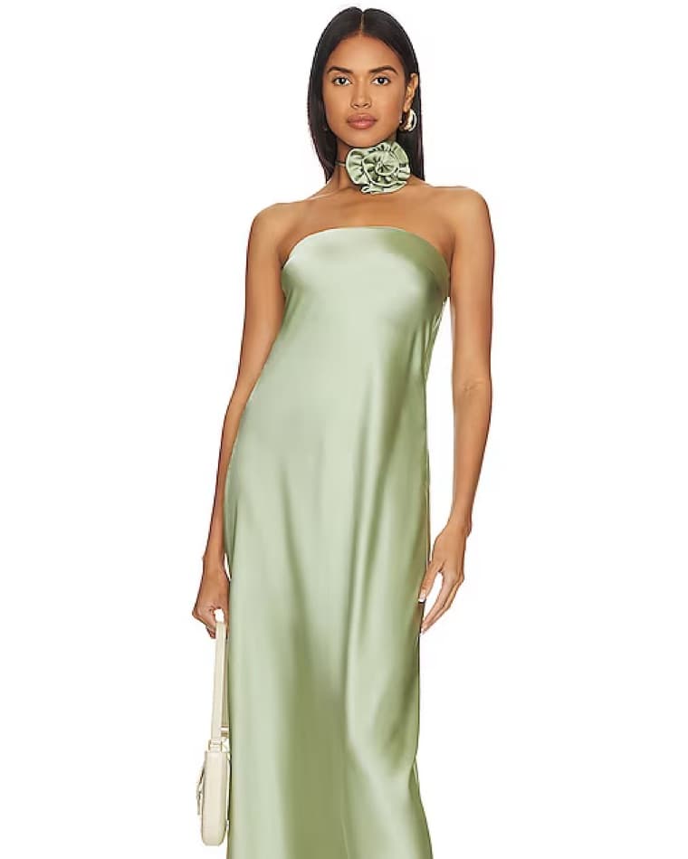 WeWoreWhat Strapless Silky Dress - Image 4