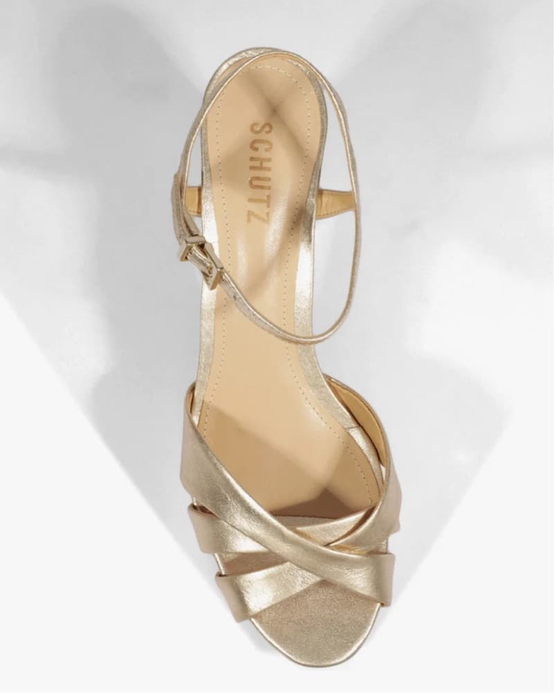 Schutz Gold Heels - Image 4