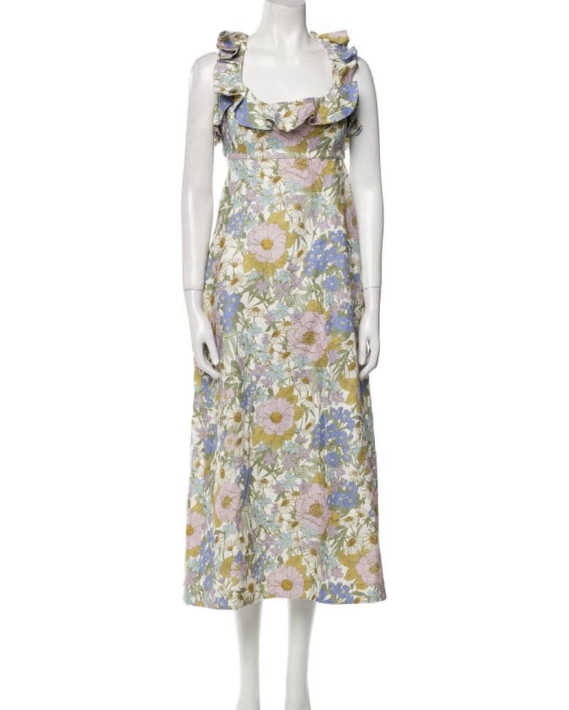 Zimmerman Floral Ruffle Maxi Dress - Image 1