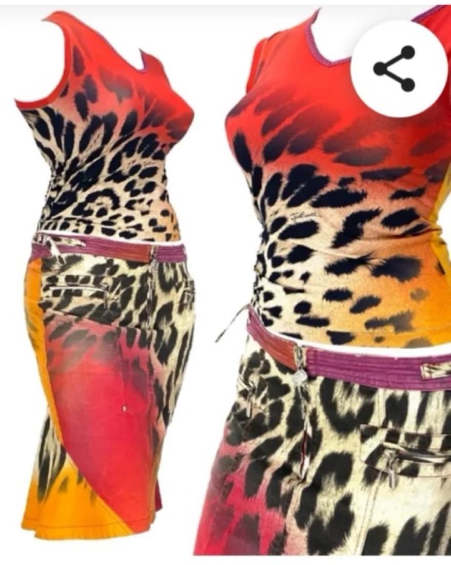 Multicolor Vintage Cavalli Skirt set  - Image 1