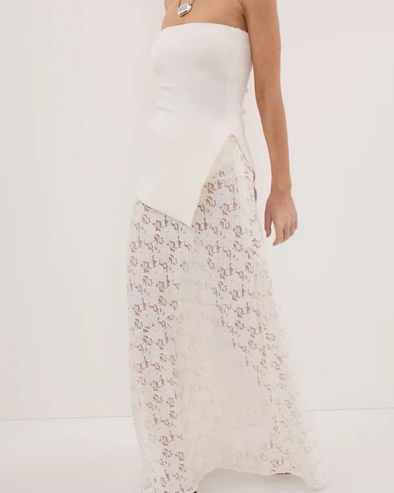 Dissh Loula White Lace Skirt  - Image 3