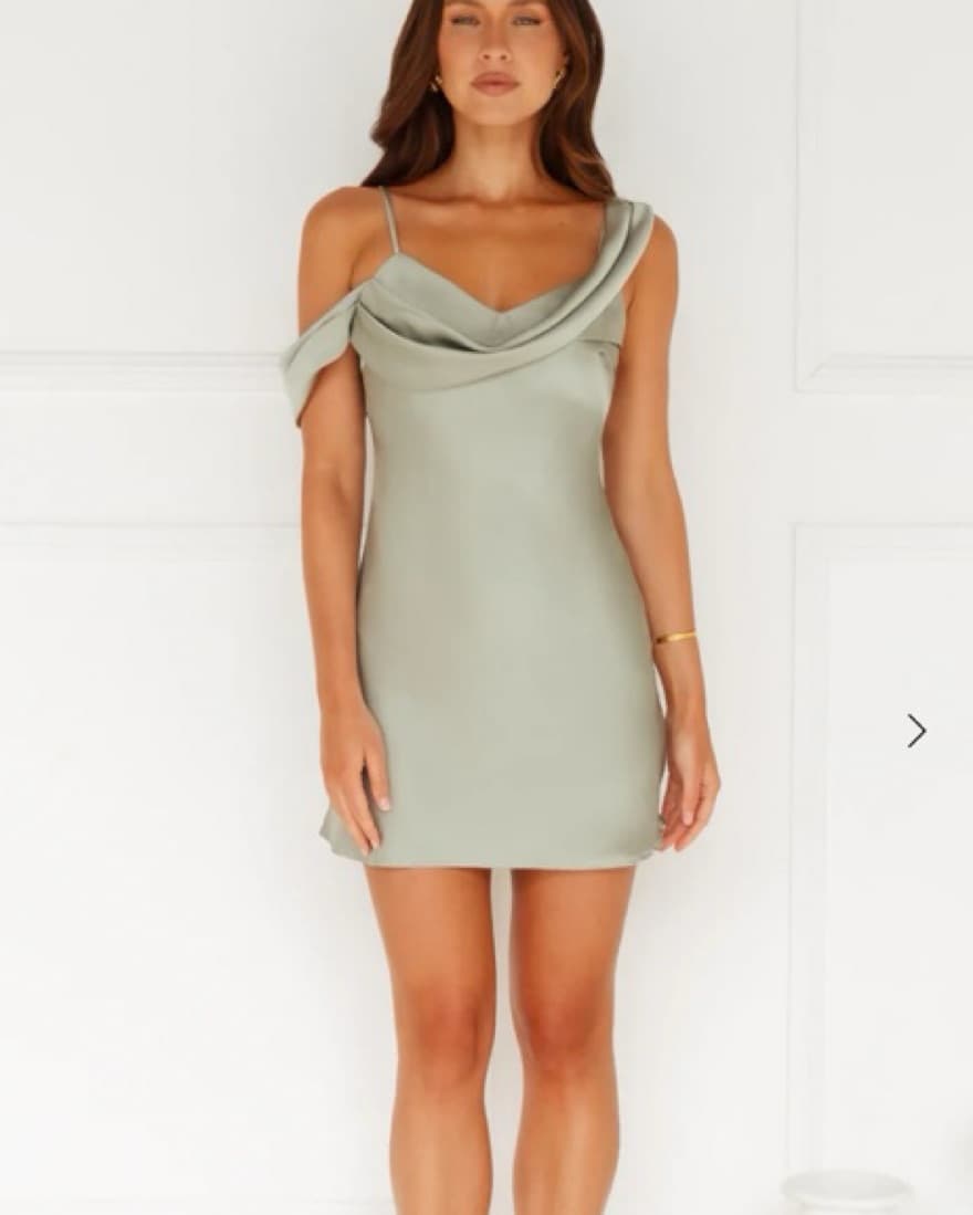 Hello Molly Satin Mini Dress - Image 4