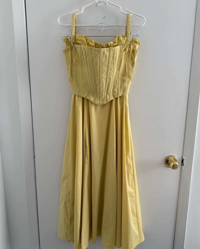 House of CB Yellow Clarabelle Dress - Image 4
