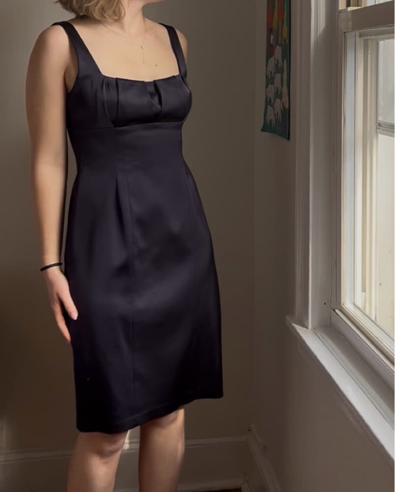 David Meister Navy Cocktail Dress - Image 2