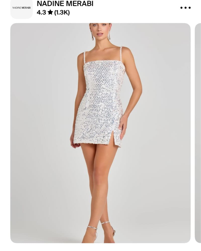 Nadine Merabi Sparkle Sequin Dress - Image 3