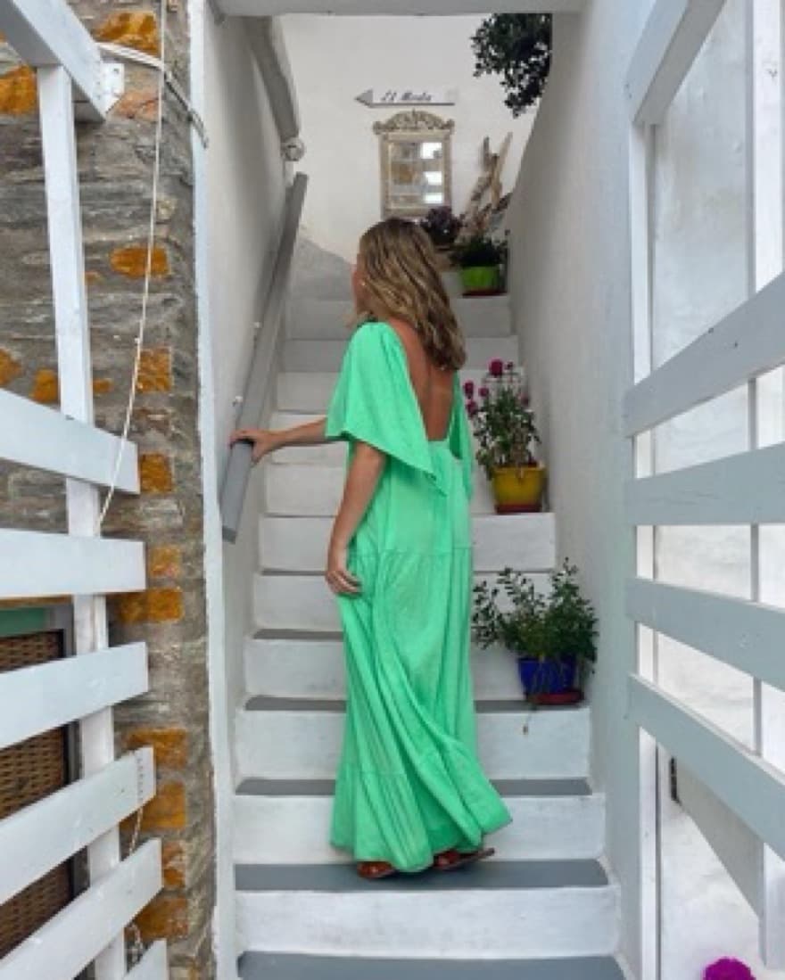 Green Summer Maxi Dress - Image 2