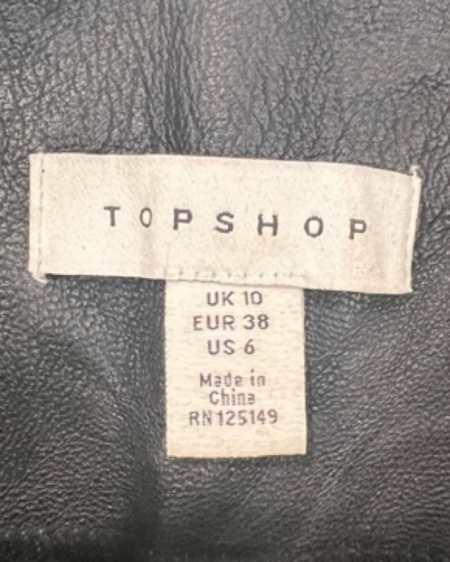 Topshop Leather Shorts - Image 6
