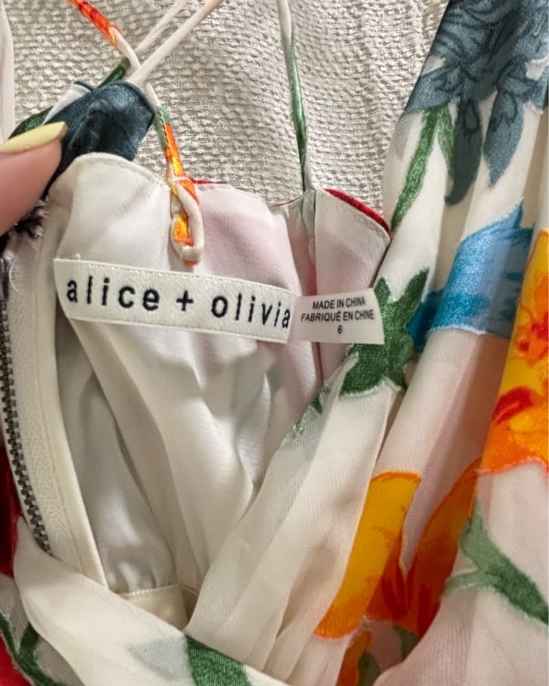 Alice & Olivia Floral Dress - Image 4