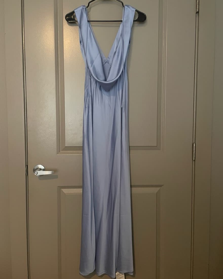 A&F Plunge Cowl Back Maxi Dress - Image 5