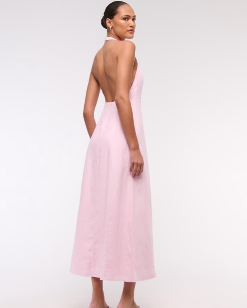 Abercrombie Pale Pink Linen Maxi  - Image 3