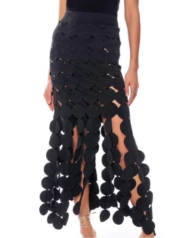 Chic Black Skirt/ Cover Up - Image 2