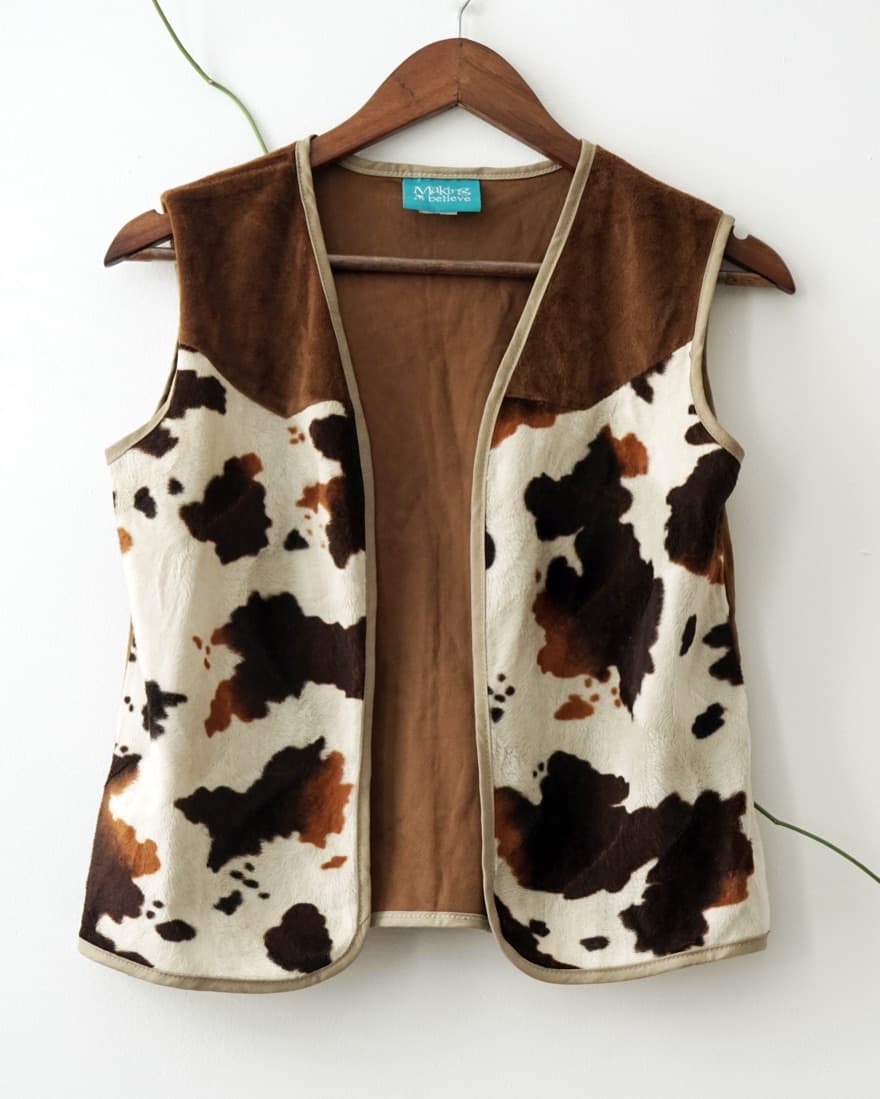 Faux Cow Hide Vest  - Image 1