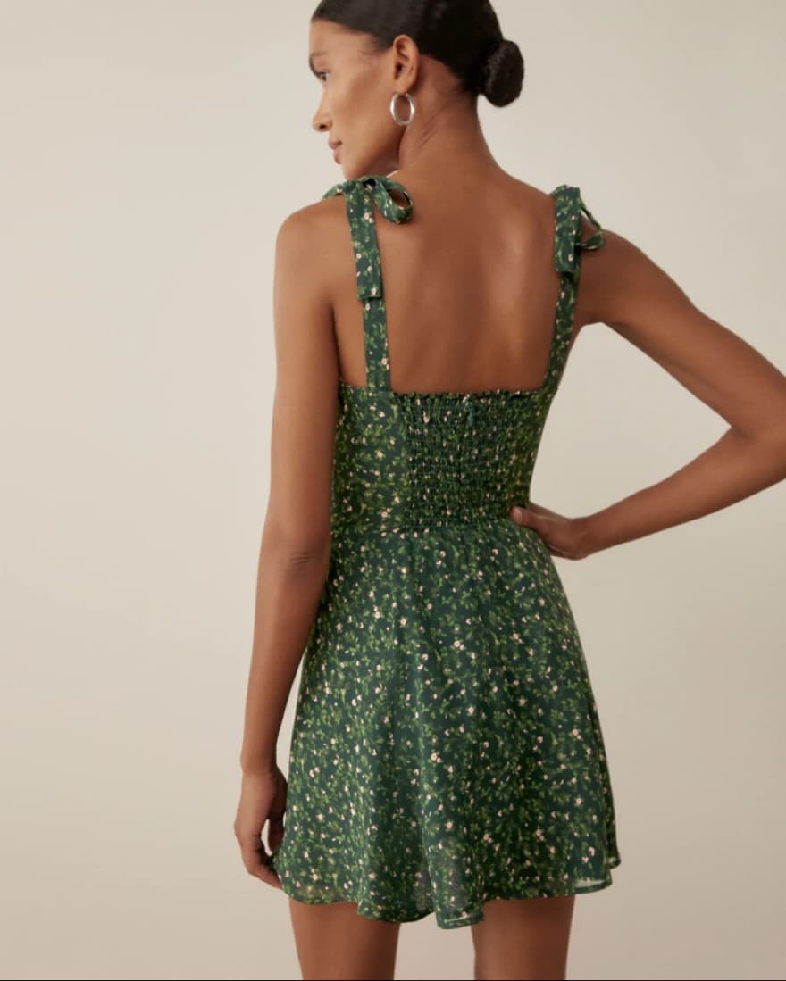 Reformation Niara Dress- Coriander  - Image 3
