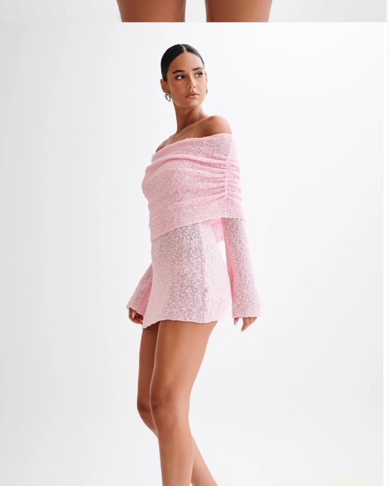 Meshki Off The Shoulder Mini Dress - Image 1