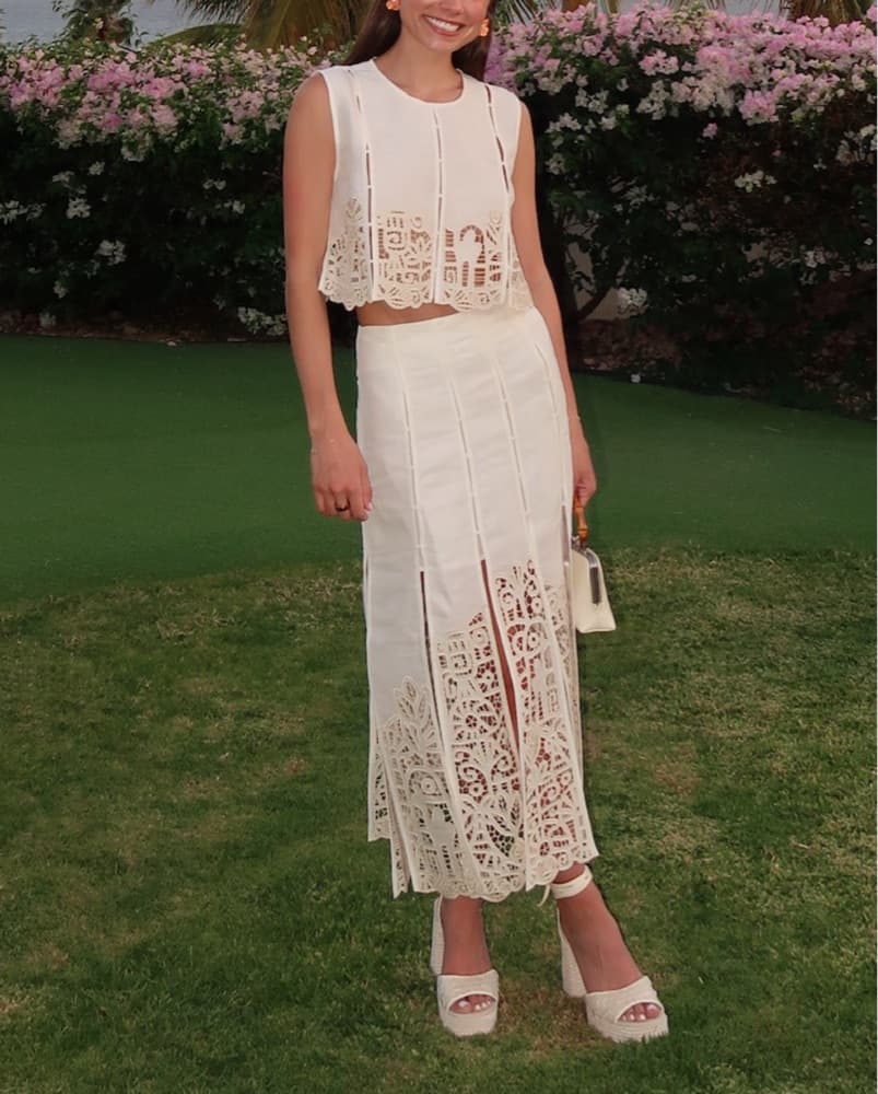 Alemais Rosemary Linen Skirt And Top - Image 1