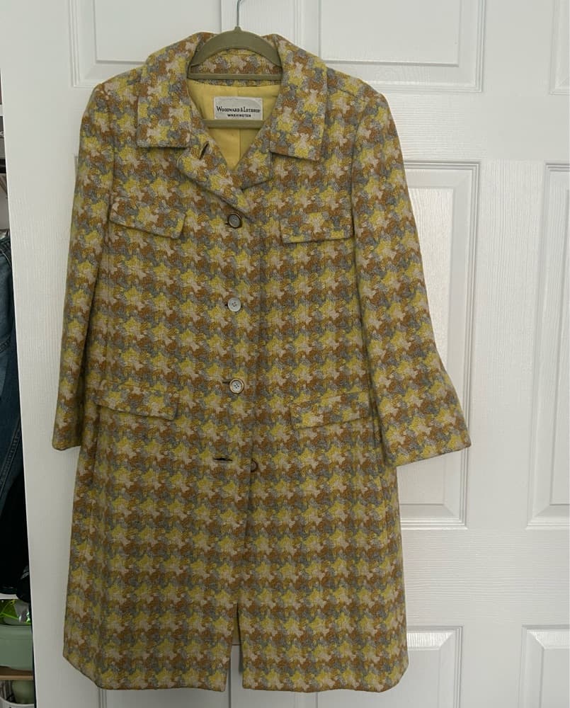 Vintage Woodward&Lothrop Yellow Coat - Image 1