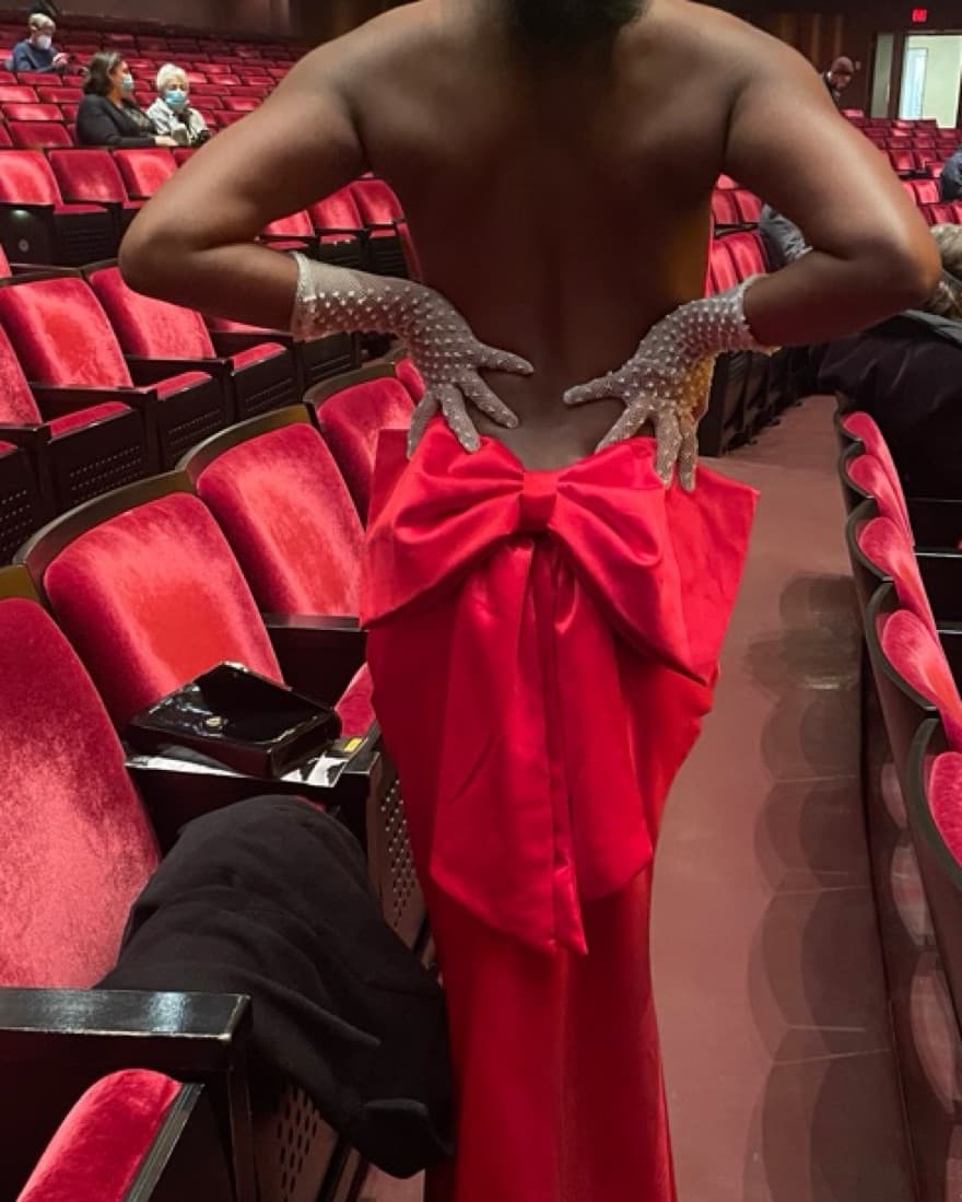 House of CB Red Backless Halter Dress - Image 3