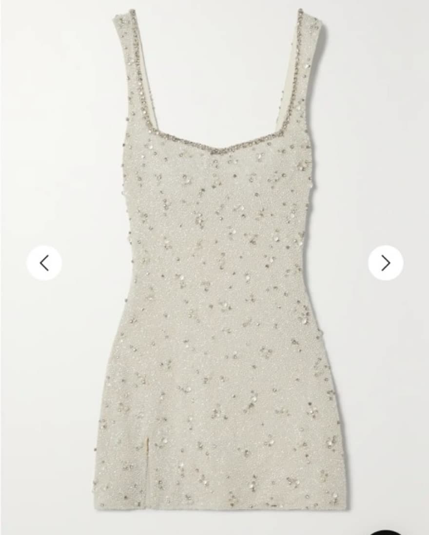 Clio Peppiatt Embellished White dress - Image 3