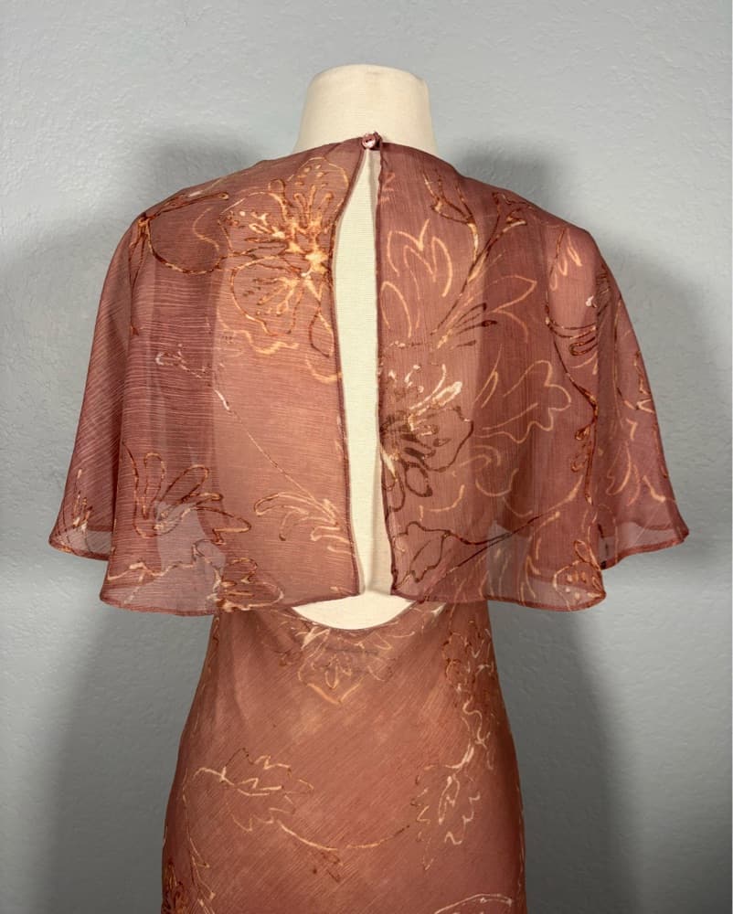 Zara Pink Chiffon Maxi Dress XS - Image 5