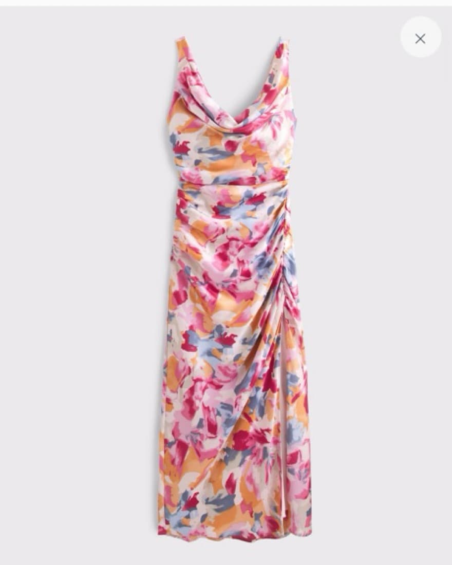 Cowl Neck Draped Maxi Dress - Image 2