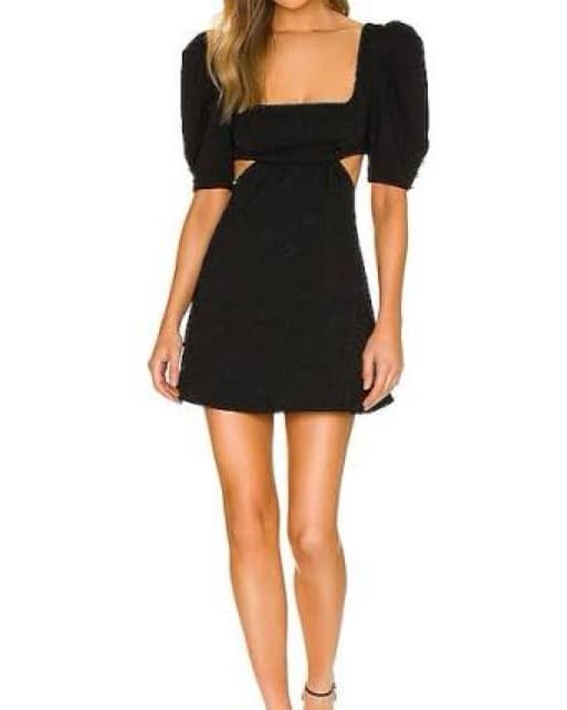 Majorelle Mini Black Dress - Image 1