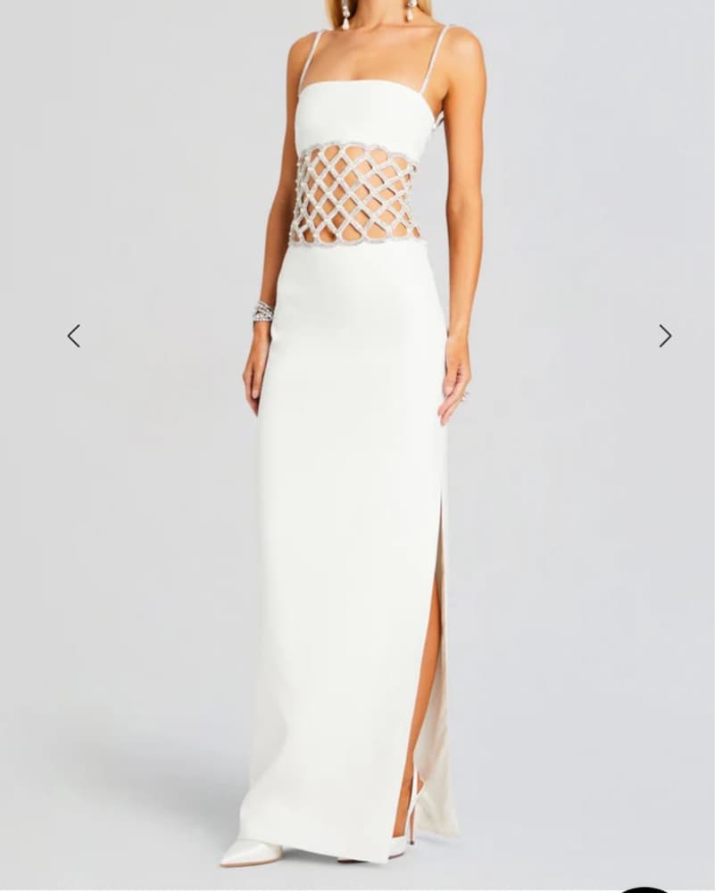 Retrofete Solene Crystal White Gown XXS - Image 2