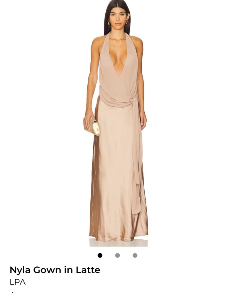 Nyla Gown In Latte - Image 1