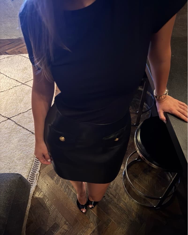 Alice And Olivia Black Mini Dress - Image 1