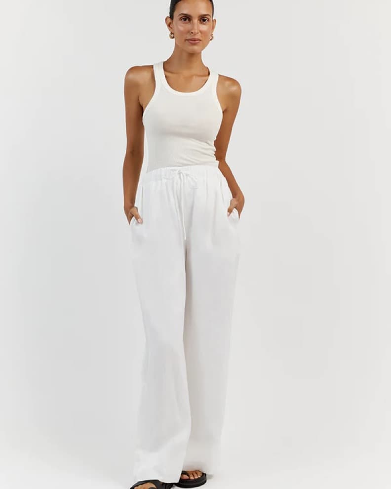 Linen Drawstring Pant - Image 2
