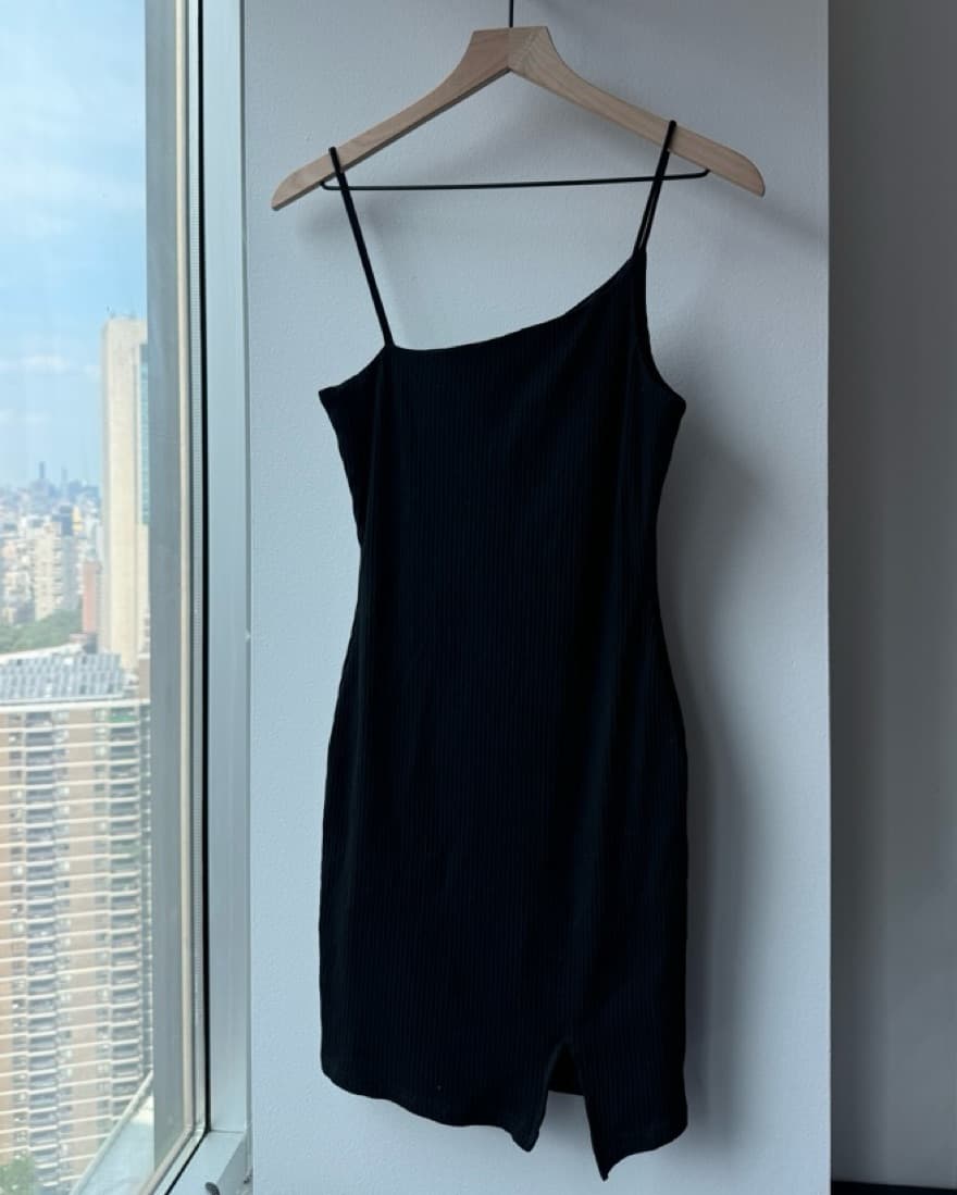 Princess Polly Asymettrical Black Dress  - Image 1