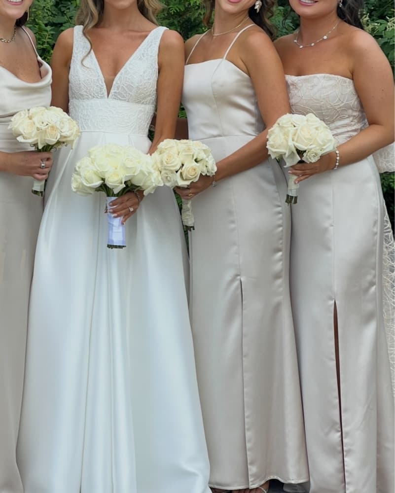 Champaigne Wedding Guest Dress - Image 2