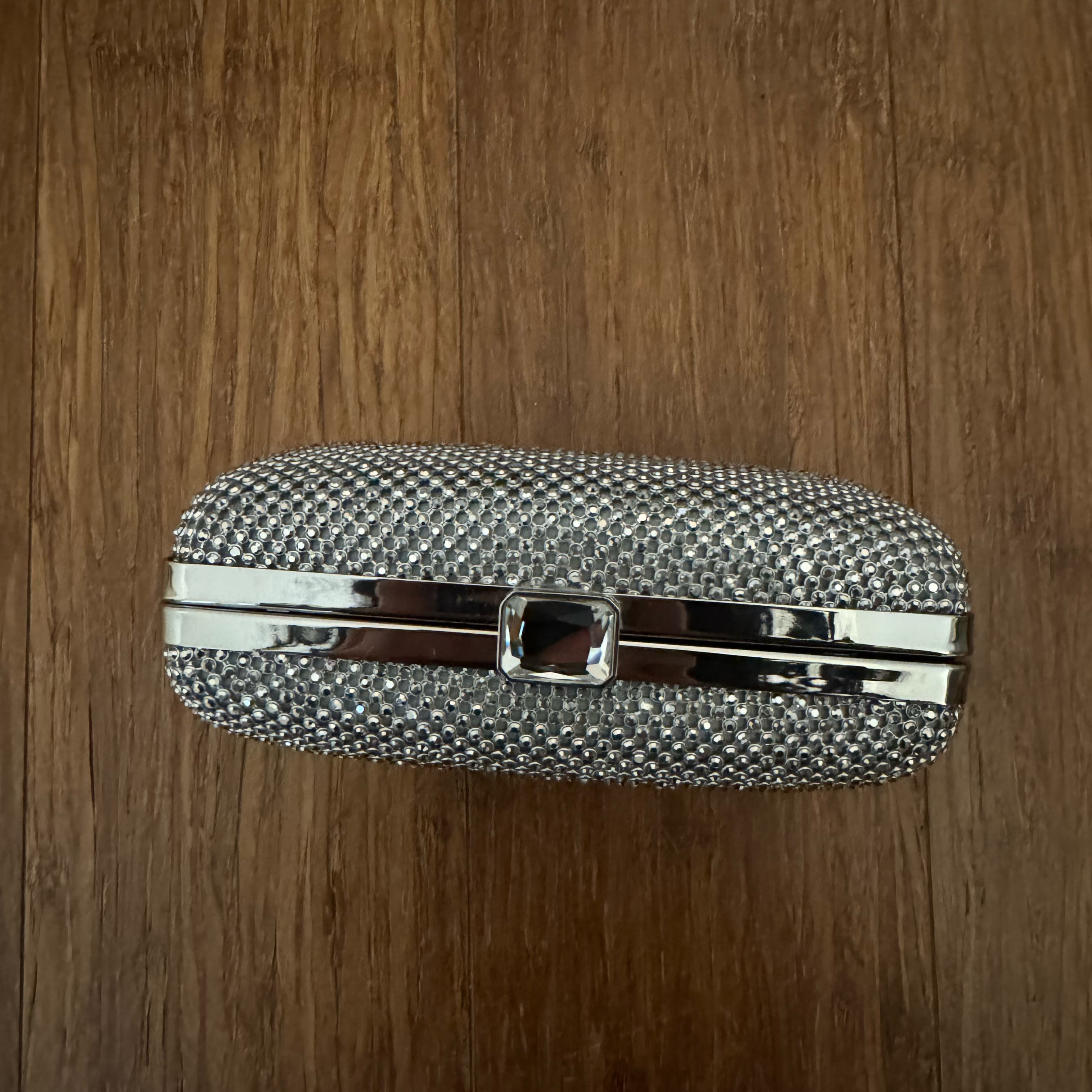 Silver Jeweled Clutch - Image 3