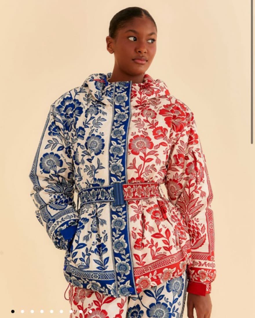 Farm Rio Mixed Pineapple Ski Jacket - Image 1
