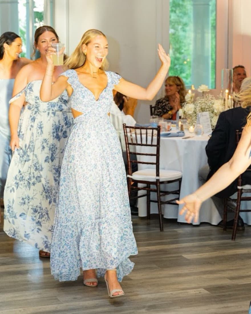 Blue Floral Astr the Label Dress - Image 2