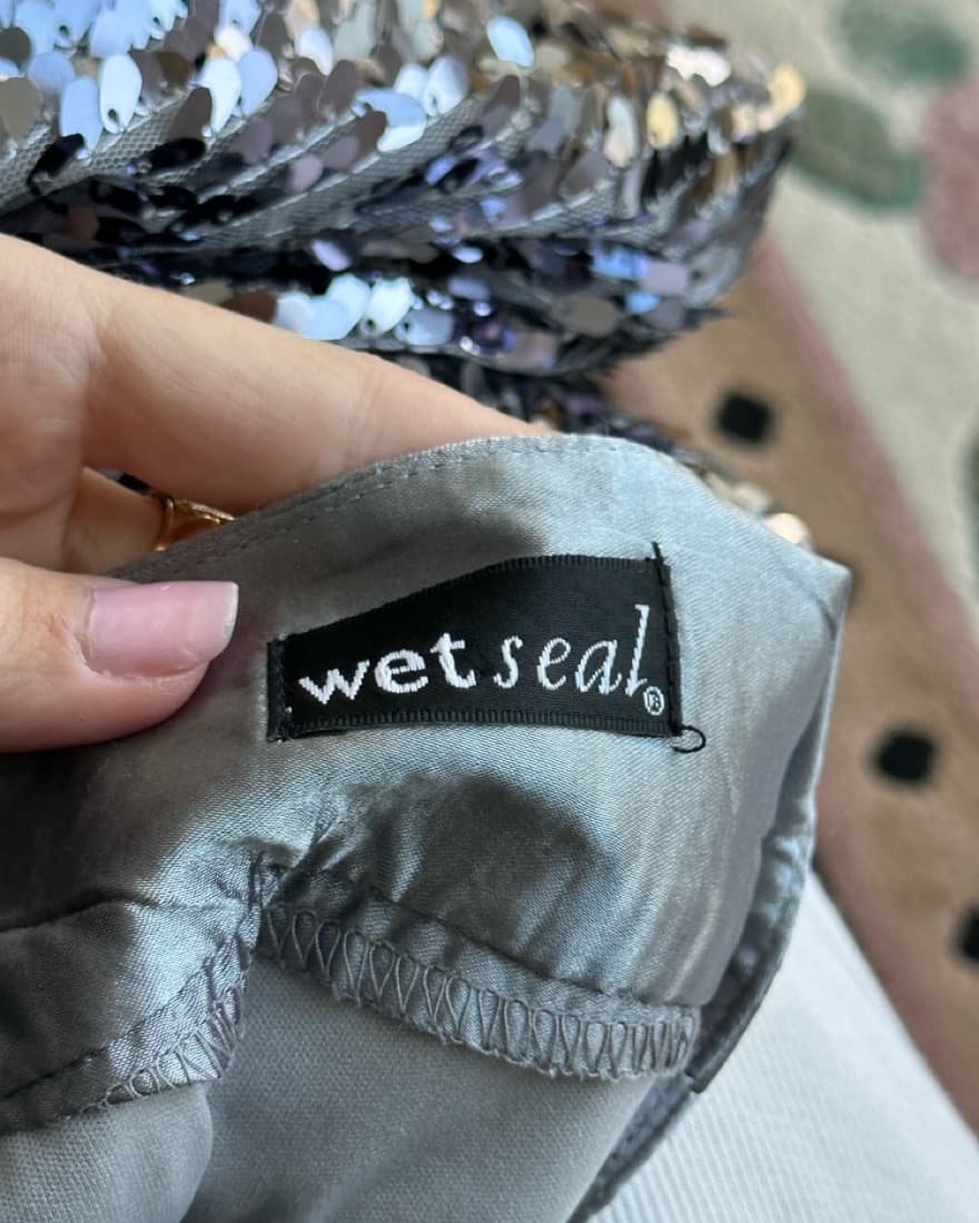 Vintage Wetseal Sparkle Sequin Skirt  - Image 4
