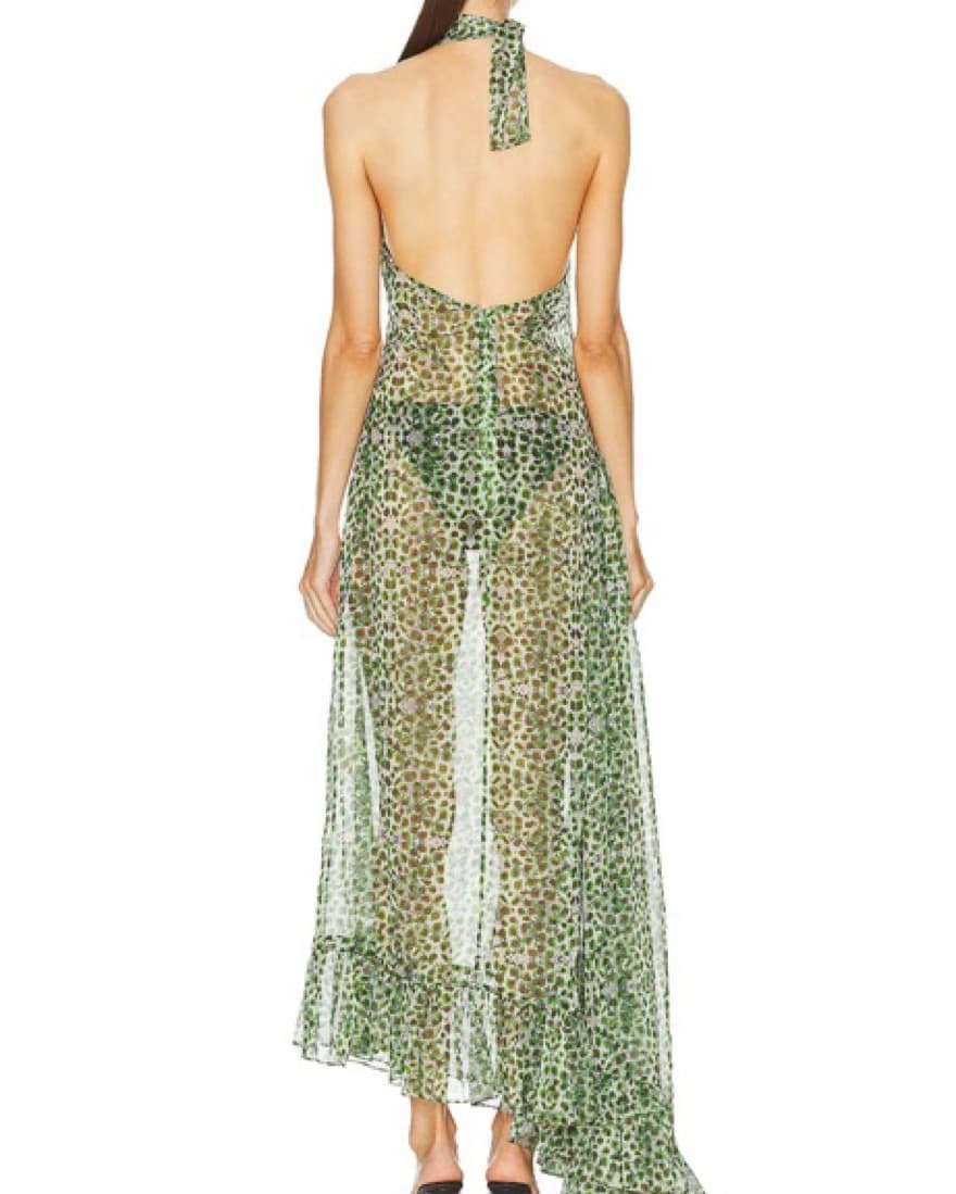 SIEDRES Arin Halter Neck Maxi Dress - Image 4